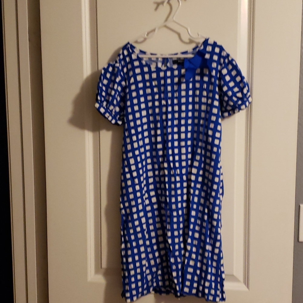 Gap Kids Blue White Sheath Dress XXL